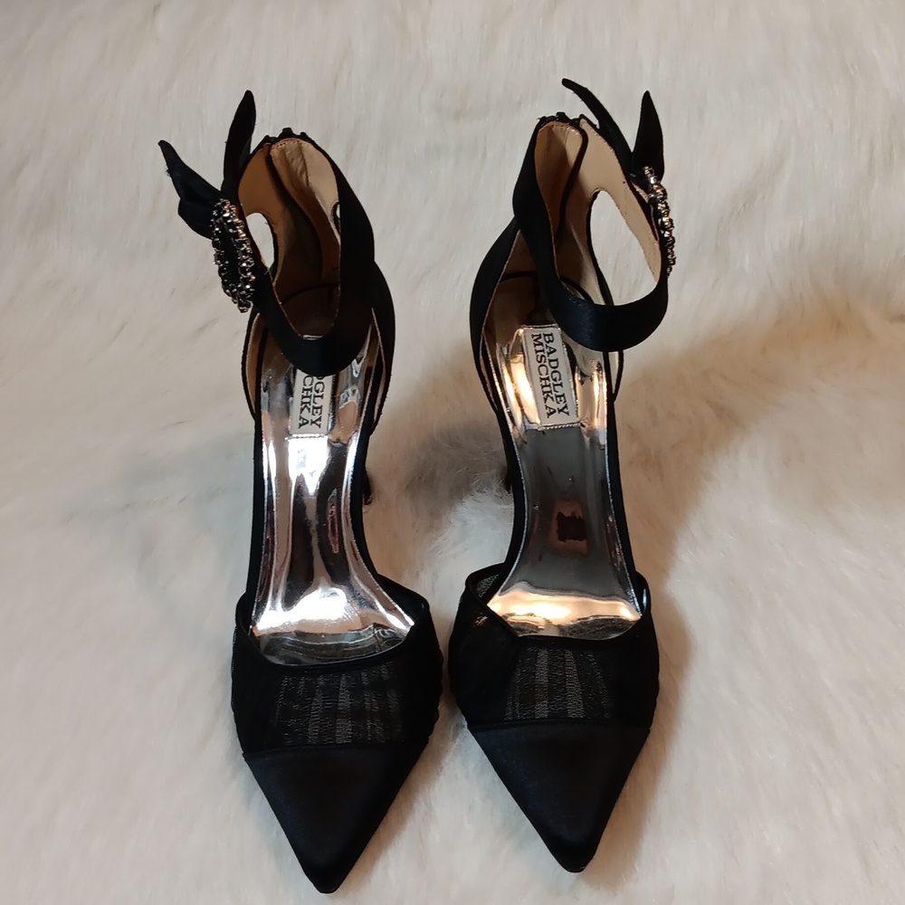 Badgley Mischka Mariel Ankle-Strap Pumps Sz 10